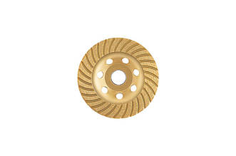 Диск алмазний для шліфування бетону Intertool 115 мм, турбоволна, артикул CT-6215, для грубої та полірувальної обробки