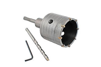 Сверло корончате по бетону SDS+ Intertool 55 мм з побідитовими напайками, артикул SD-7055