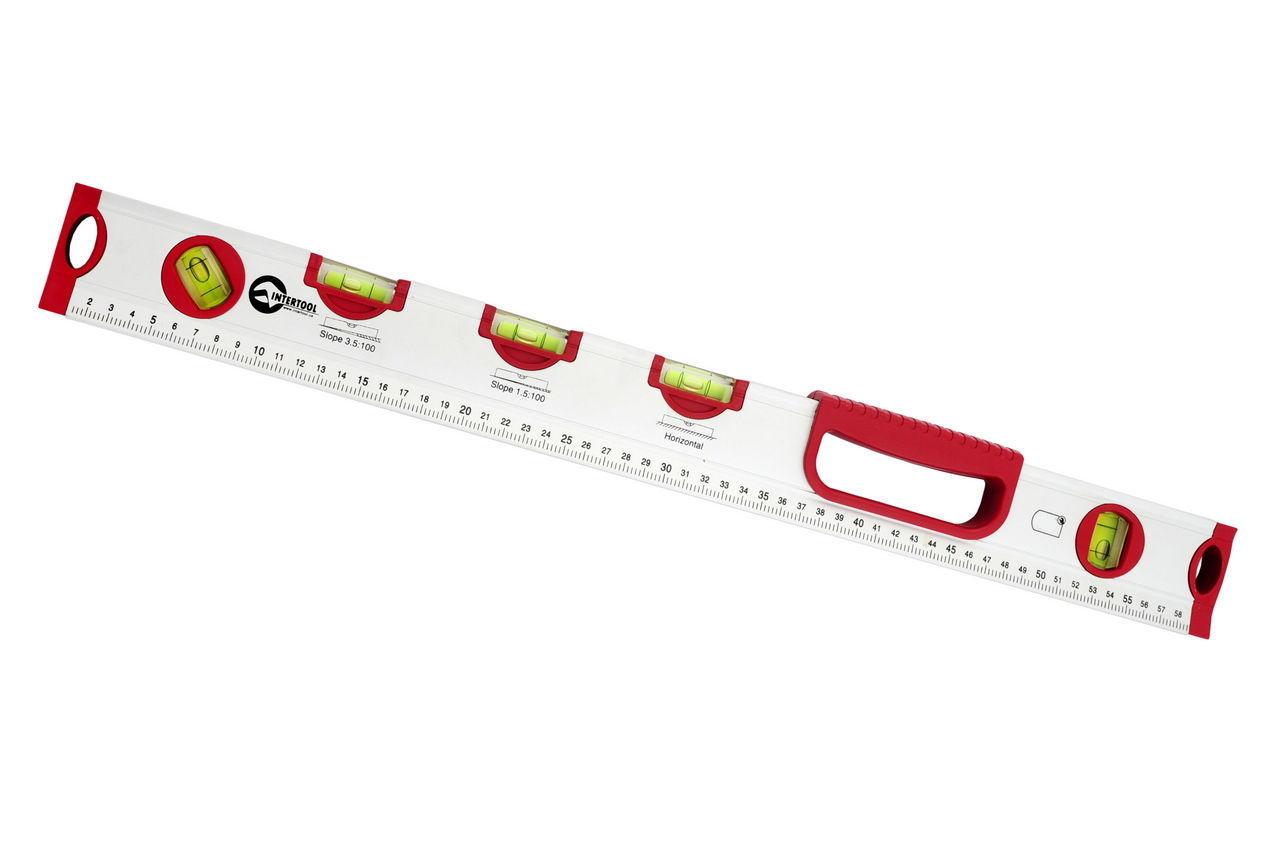 Уровень Intertool MT-1008 800 мм з 5 рівнями для горизонтального та вертикального вимірювання