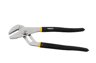 Кліщі трубні Mastertool American type 200 мм (артикул 22-4200), жовто-чорні, шарнірно-губцеві.