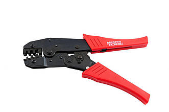 Кліщі для обжиму контактів Mastertool 220 мм, 0.5-6 мм², артикул 75-2250, антикорозійні, червоні ручки