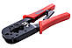 Кліщі для опресовки штекерів Mastertool 190 мм RJ11 RJ12 RJ45 (75-2243) з функцією обрізки та зняття ізоляції, фото 3