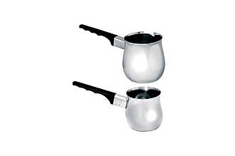 Турка Maestro MR-1661-3 300 мл з нержавіючої сталі з широким горлом для приготування кави