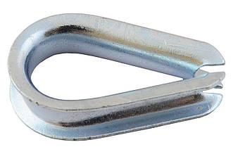 Коуш Apro 8 мм (TH-8) з низьковуглецевої сталі, 50 шт. для захисту троса від зламу та стирання