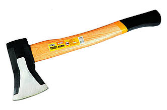 Топор-колун Mastertool 1000 г з дерев'яною ручкою, артикул 05-0131, для рубки і колки деревини