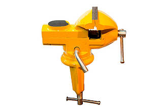 Міні-тиски Mastertool 60 мм (артикул 07-0202) з рельєфними губками та ковадлом для столярних робіт