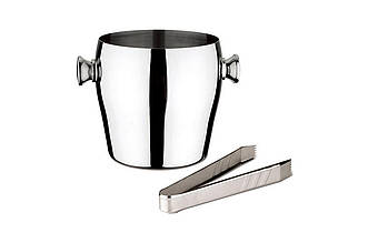 Ведро для льда Maestro 2 л (MR-1689) з нержавіючої сталі з міцними стінками, ідеальне для охолодження вина.