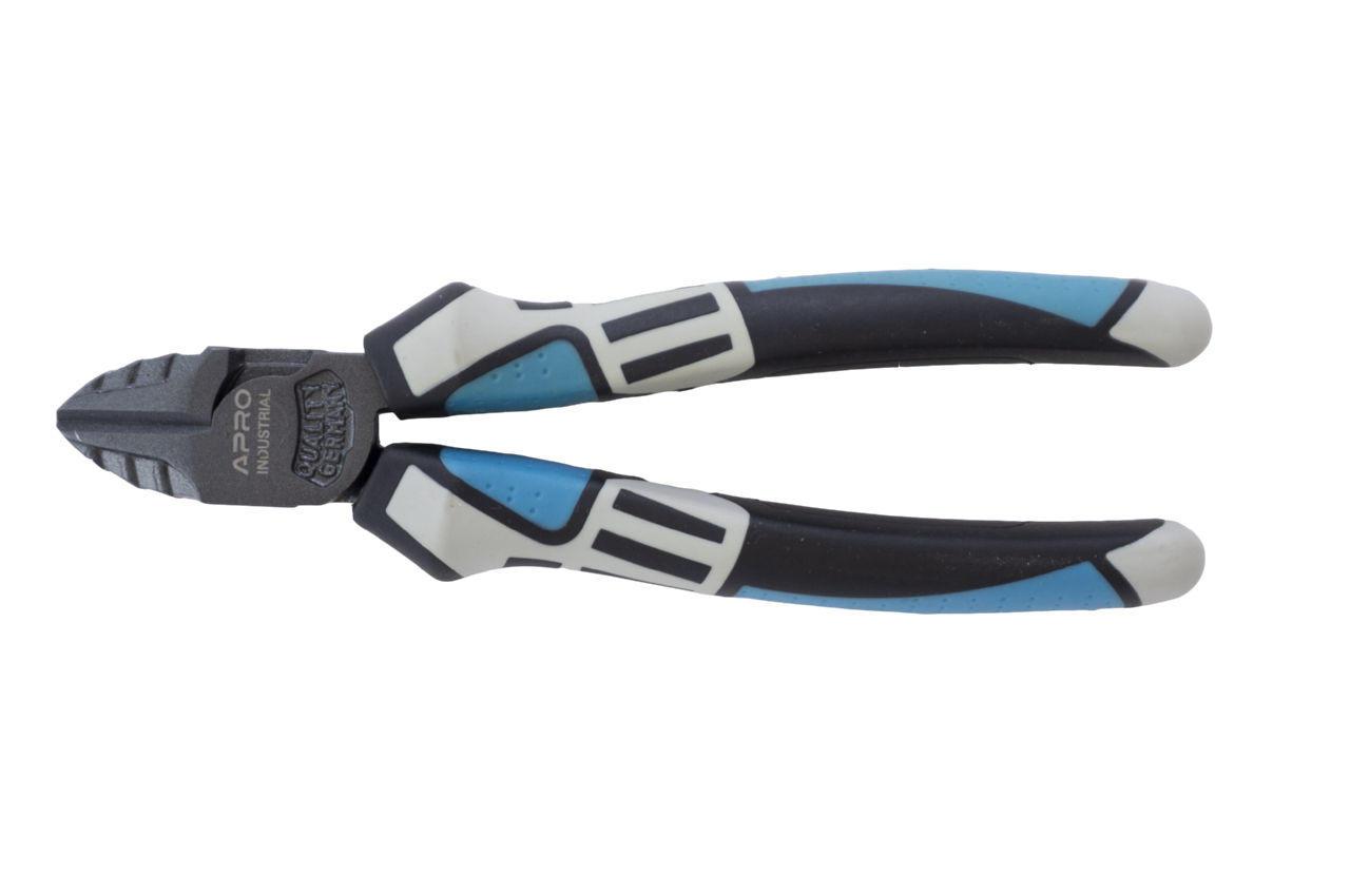 Бокорізи Apro 185 мм Clipper (310453) - посилені, ергономічні, для монтажу та перекушування проводів, жорсткість 58-62 HRC, фото 1