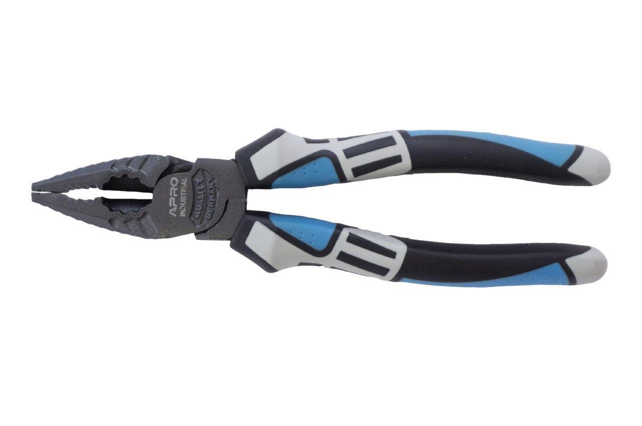 Плоскогубці Apro 200 мм Fulcrum (310354) - багатофункціональний інструмент для захоплення, згинання та перекушування дроту.