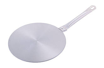 Адаптер для індукційної плити Kamille 195 мм (артикул 5652) з нержавіючої сталі з ручкою 16 см