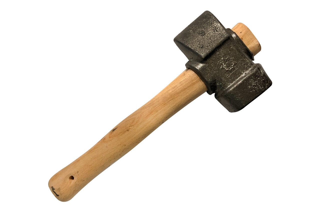 Кувалда DV 3400 г S (артикул РУ24) - ударний інструмент з довгою ручкою з прокаленої сталі, фото 1