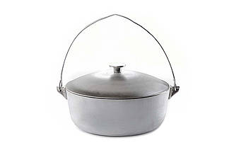 Казан алюмінієвий Сила 255мм x 4л з дужкою (артикул 960470) - універсальний інструмент для приготування їжі в походах і вдома.