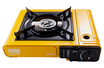 Портативна газова плита Сила 342 x 285 x 113 мм з перехідником і п'єзопідпалом (артикул 960500)