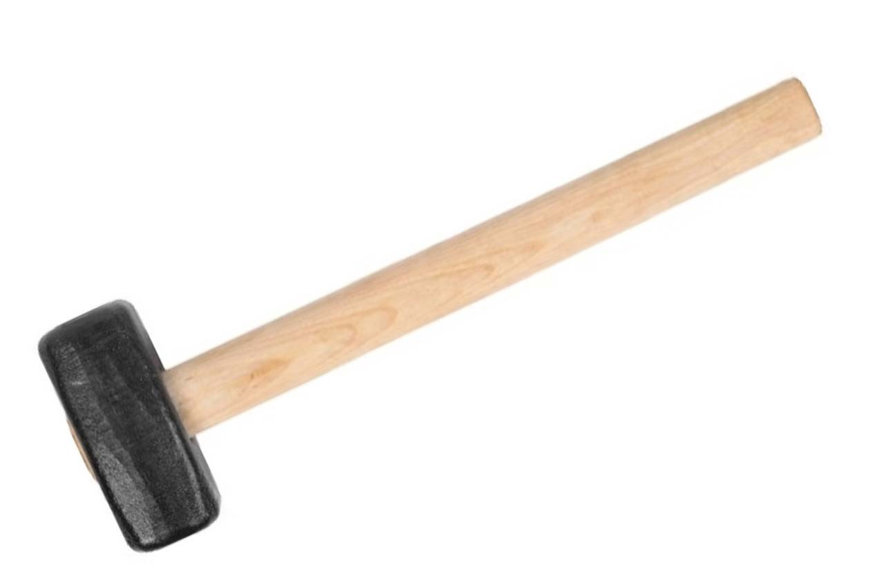 Кувалда DV 6 кг (артикул РУ70) - ударний інструмент з довгою ручкою з прокаленої сталі, фото 1