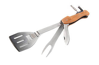 Мультитул для барбекю Сила 5-в-1 (артикул 960867) - лопатка, вилка, ніж, відкривачка від APRO