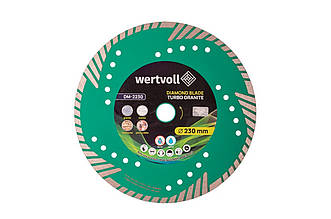 Диск алмазний Wertvoll 230мм Turbo Granite DM-2230 для різання бетону і граніту, h 8мм, 22.2мм