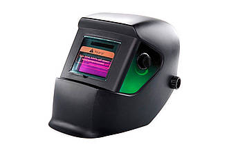 Автоматична маска зварника Apro 90x35мм, 0.6c, артикул 480270, затемнення 9-13 DIN, сонячна батарея, літієвий акумулятор