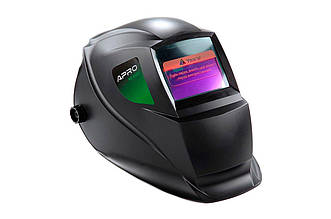 Автоматична зварювальна маска Apro MZI-5000 98x53мм, затемнення DIN 4/5-9/9-13, сонячна батарея, артикул 480272