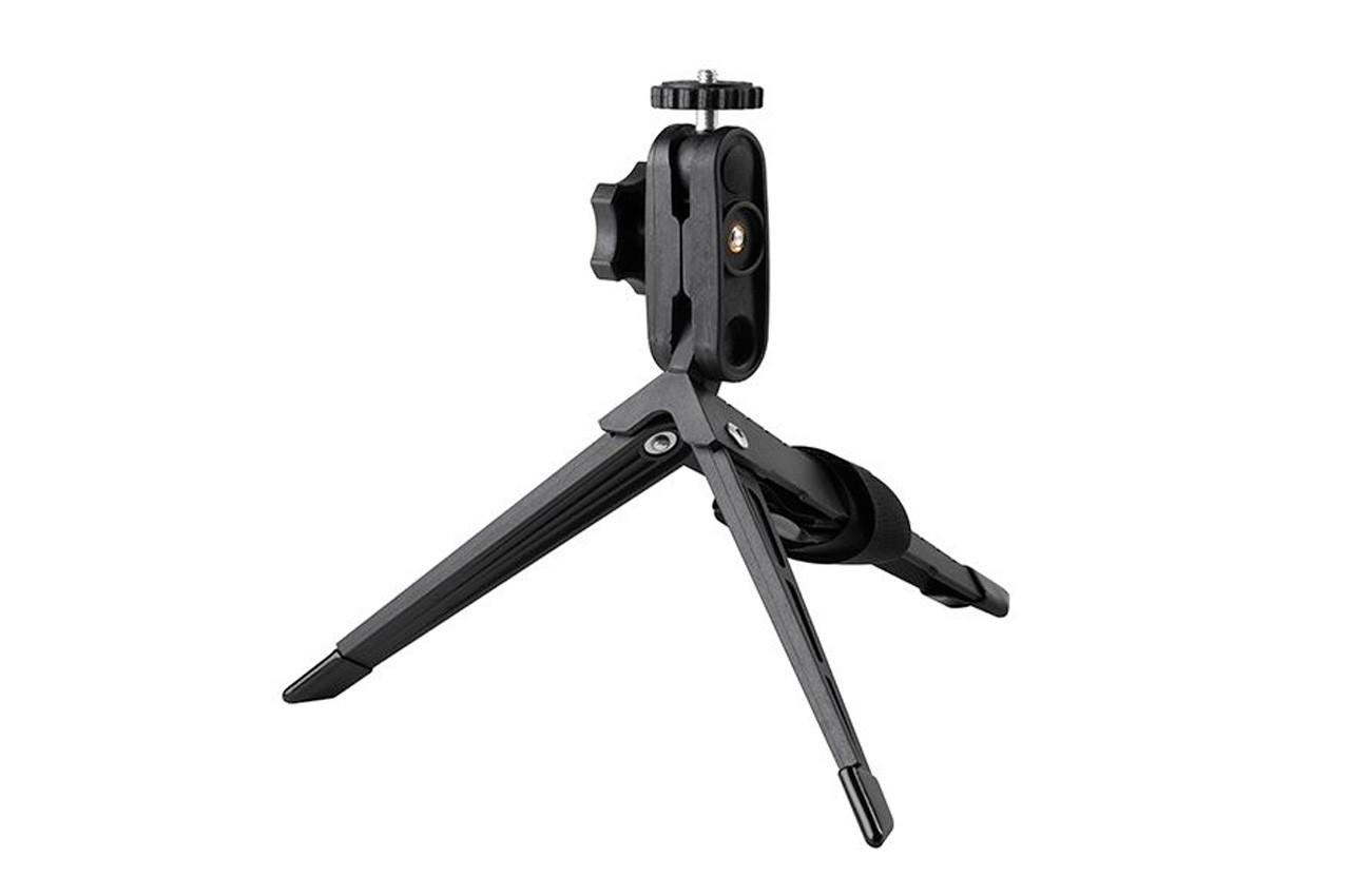 Держатель-тренога для лазерного рівня Intertool MT-3063, висота 250 мм, 1/4" різьба, стійкий і легкий.