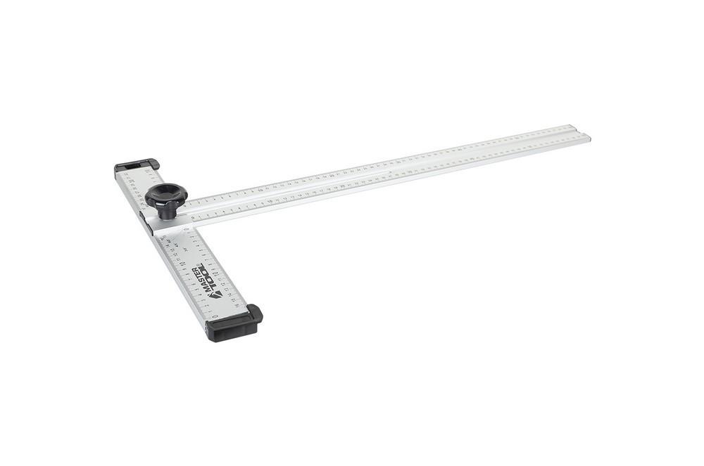 Угольник для гипсокартона Mastertool 600x360 мм, артикул 30-3511, з двостороннім розмічуванням і ковзаючою головкою, фото 1