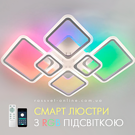 Смарт люстри з RGB підсвіткою основи (Luminaria, Esllse)