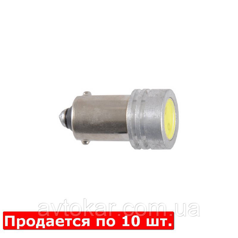 Автолампи світлодіодні Solar 12 V T85 BA9s 1SMD 1 W white 10ШТ AVK, фото 1