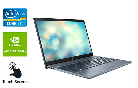 Ультрабук Б-клас HP Pavilion 15-cs3073cl/ 15.6" 1920x1080 Touch/ i7-1065G7/ 16GB RAM/ 480GB SSD/ MX250 4GB, фото 1