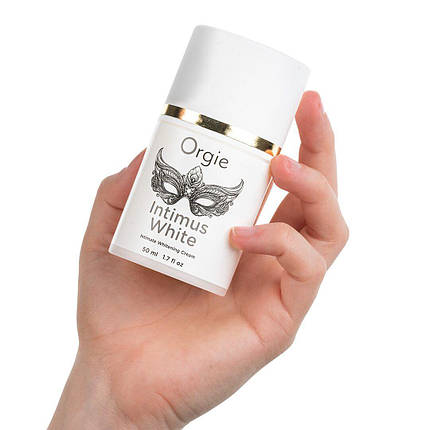 Крем для освітлення шкіри Orgie — Intimus White (50 мл) посиленої дії, підходить для всіх зон, фото 3