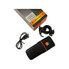 Фара велосипедна передня AU253-3T6, аккум-р, 450 LM, 2400 mAh, PowerBank, ЗУ micro USB, фото 6