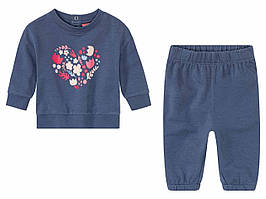 Дитячий комплект світшот та штани для дівчинки lupilu