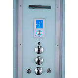 Гідромасажний паровий бокс 100х100х223 см GOLSTON G-U695 S напівкруглий низький піддон прозоре скло 6 мм, фото 4