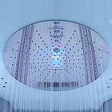 Гідромасажний паровий бокс 100х100х223 см GOLSTON G-U695 S напівкруглий низький піддон прозоре скло 6 мм, фото 7