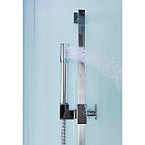 Гідромасажний паровий бокс 115х115х223 см GOLSTON G-U696 S напівкруглий низький піддон прозоре скло 6 мм, фото 4