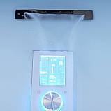 Гідромасажний паровий бокс 115х115х223 см GOLSTON G-U696 S напівкруглий низький піддон прозоре скло 6 мм, фото 5