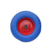 Колесо поліуретан 3.50-4" для тачок та садової техніки, підшипник 6204 — 2RS ORG