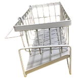 Зливна стійка для раковини на стільниці багатофункціональна полиця кошика біла, фото 4