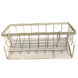 Зливна стійка для раковини на стільниці багатофункціональна полиця кошика біла, фото 6