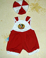 Комплект літній для малюків. Пісочник дитячий з беретом 26 розмір (70-74 ріст)