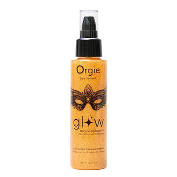 Олія-шимер для тіла Orgie – Glow Shimmering Body Oil (110 мл), чуттєвий аромат, зволоження Bomba💣