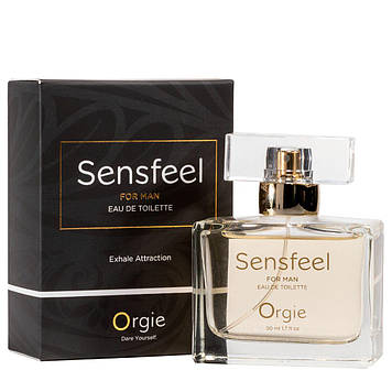 Чоловічі парфуми з феромонами Orgie – Sensfeel for Man (50 мл), цитрусово-деревний аромат Bomba💣