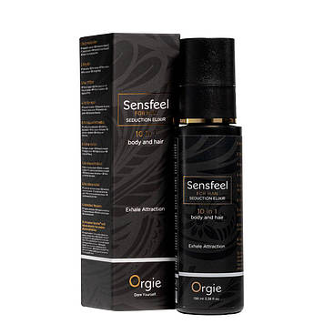 Лосьйон з феромонами для тіла та волосся Orgie – Sensfeel Seduction Elixir 10 in 1 for Man (100 мл) Bomba💣