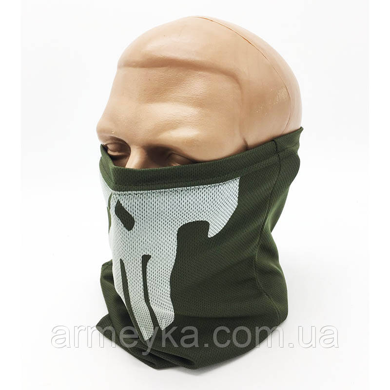 Баф Skull, вологовідвідний, олива, Coolmax, UA