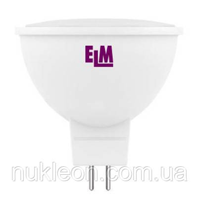 Популярний! Лампочка ELM MR16 3W PA11 GU5.3 4000K (18-0025) - Краща якість тільки на Nukleon.com.ua, фото 1