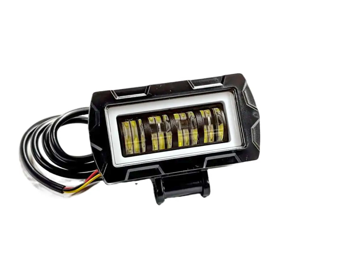 Світлодіодна фара HP-GZD-307-01 12/24V ближнє світло (біле та жовте) з DRL. Чітка світло-тіньова межа, фото 1