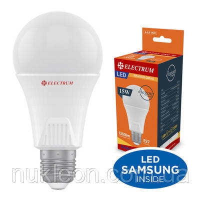 Популярний! Лампочка Electrum A65 15W PA LS-33 Elegant E27 3000K (A-LS-1438) - Краща якість тільки на Nukleon.com.ua, фото 1