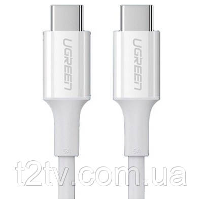 Дата кабель USB-C to USB-C 1.0m US300 20V/5A 100W White Ugreen (60551)
