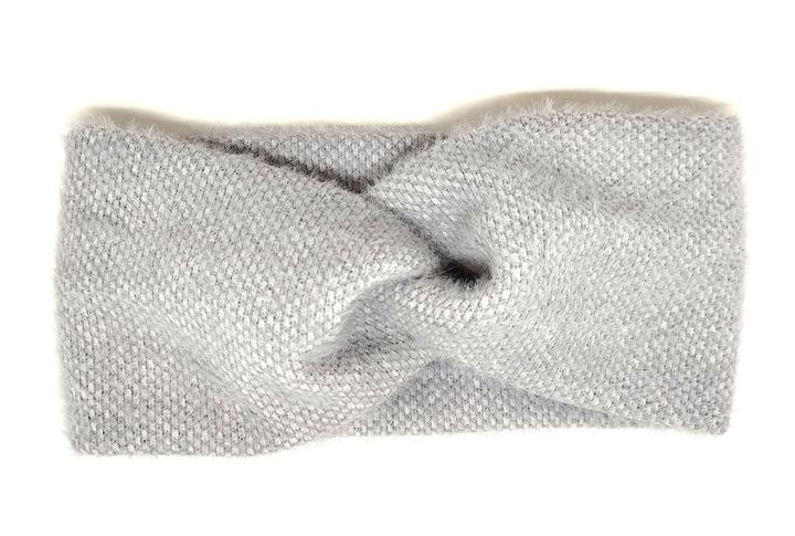 Пов'язка жіноча тепла сіра ангорка, фото 1