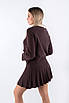 Спідниця міні плісерована коричневий 102148 (2000000140476), фото 2
