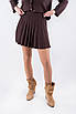 Спідниця міні плісерована коричневий 102148 (2000000140476), фото 5