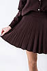 Спідниця міні плісерована коричневий 102148 (2000000140476), фото 6